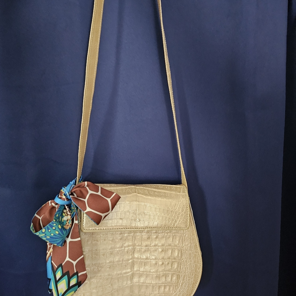 Crocodile Shoulder Bag Donna Karan